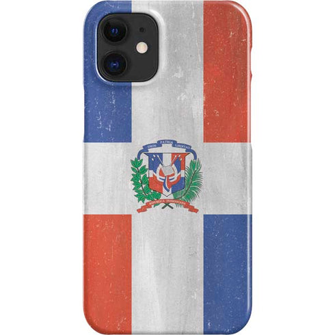 Dominican Republic Flag Faded iPhone 12 Mini Lite Case